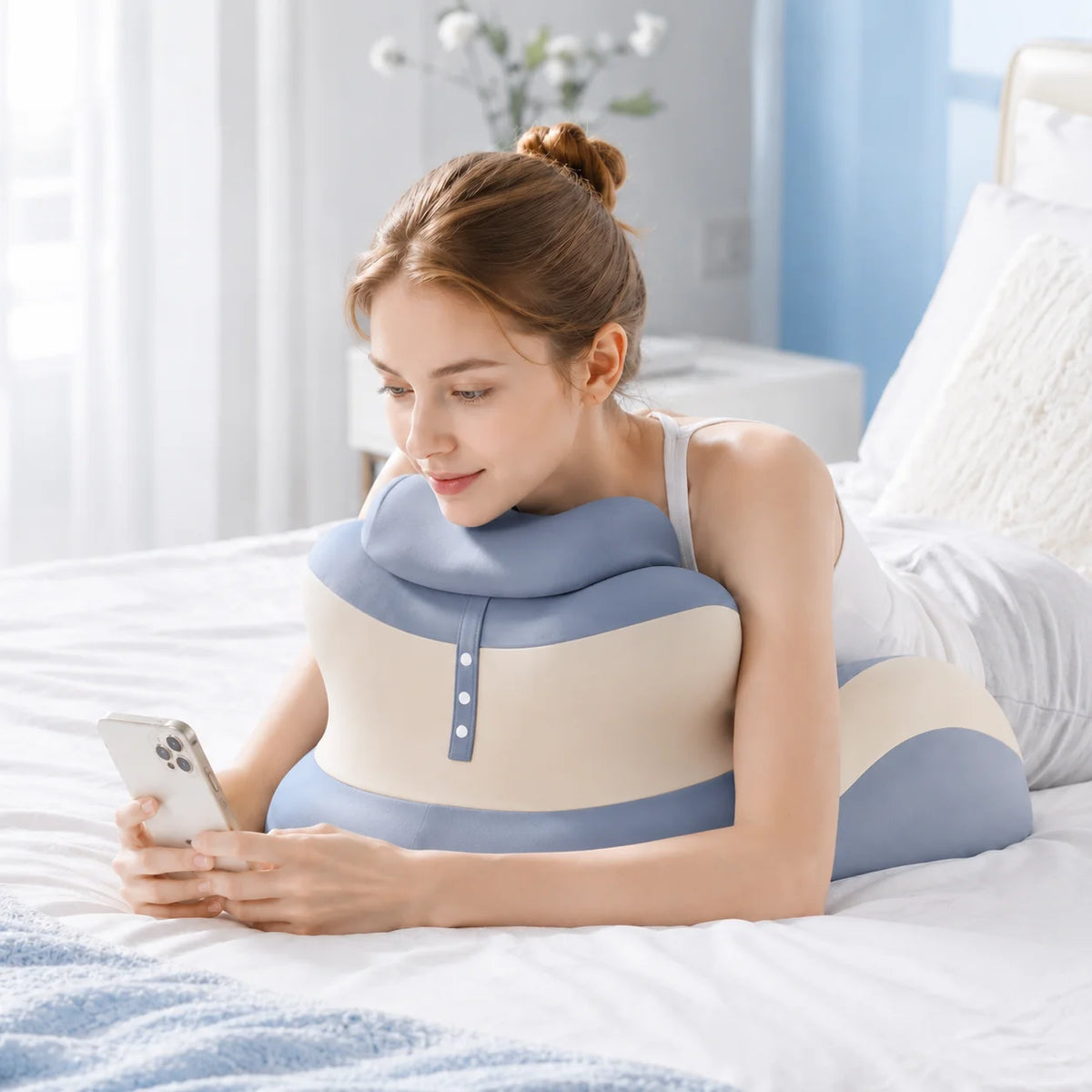 The ProneNest™ Ergonomic Comfort Pillow